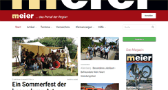 Desktop Screenshot of meier-magazin.de