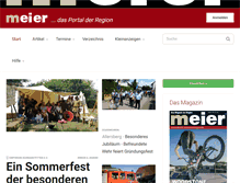 Tablet Screenshot of meier-magazin.de
